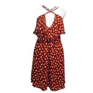 Exhilaration Ruffled Sundress Double Spaghetti Straps, Two Ways to Wear. XL NWOT